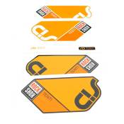 Rockshox Sid Team Stickers Kit Orange