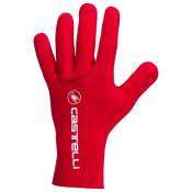 Castelli Diluvio Long Gloves Rouge S-M Homme
