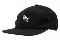 Casquette title unstructured noir