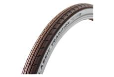 Cst pneu exterieur tradition 28 x 1 75 marron blanc avec lignes reflechissantes