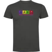 Kruskis Happy Pedal Dancing Short Sleeve T-shirt Noir XL Homme