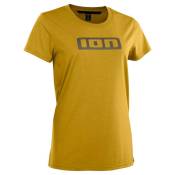 Ion Logo Short Sleeve Enduro Jersey Jaune M Femme