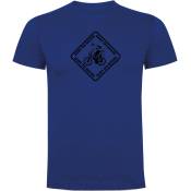 Kruskis Baby On Board Short Sleeve T-shirt Bleu XL Homme