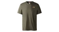 T shirt the north face red box homme vert s