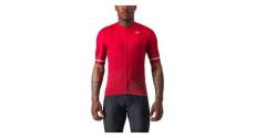 Maillot manches courtes castelli orizzonte rouge