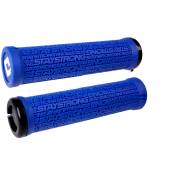 Odi Stay Strong V2.1 Lock-on Grips Bleu 135 mm