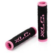 Xlc Bar Dual Colour Handlebar Grips Noir,Rose 125 mm