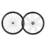 Campagnolo Bora Wto 45 Dark Tubeless Road Wheel Set Noir 9 x 100 / 10 x 135 mm / Shimano/Sram HG