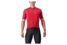 Maillot manches courtes castelli unlimited terra rouge
