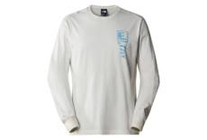 T shirt manches longues the north face outdoor graphic blanc