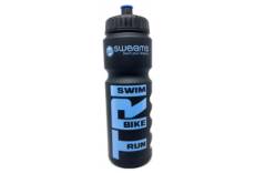 Bidon sweams tri swim bike run black matt blue 750ml