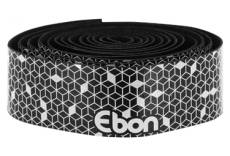 Ruban de guidon cintre newton ebon noir degrade blanc avec bouchons confortable epaisseur 2 6mm