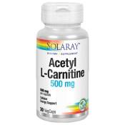 Solaray Acetyl L-carnitine 500mgr 30 Units Blanc