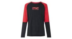 T shirt manches longues oakley switchback trail noir rouge