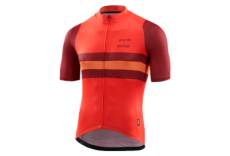 Maillot manches courtes skins cycle chapeau rouge