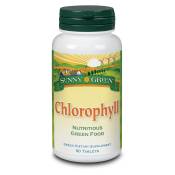 Solaray Chlorophyll 90 Units Vert,Blanc