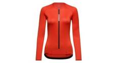 Maillot manches longues femme gore wear spinshift orange