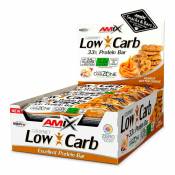Amix Low Carb 33% Protein 60g 15 Units Cookie And Peanut Energy Bars Box Blanc