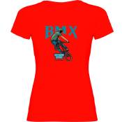 Kruskis Bmx Extreme Short Sleeve T-shirt Rouge M Femme