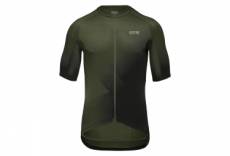 Maillot manches courtes gore wear fade olive noir
