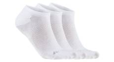 Chaussettes x3 unisex craft core dry footies blanc