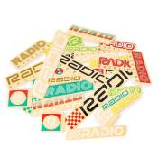 Radio Raceline Sticker Set Jaune