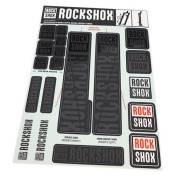 Rockshox Decal Kit 35 Mm Noir