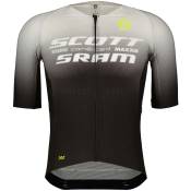 Scott Rc Scott-sram Aero Short Sleeve Jersey Blanc,Noir XL Homme