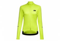 Maillot manches longues femme gore wear progress thermo jaune fluo