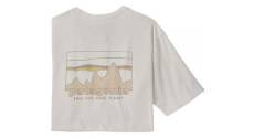 T shirt patagonia 73 skyline organic blanc homme