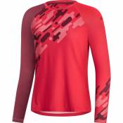 Gore® Wear C5 Trail Long Sleeve Enduro Jersey Rouge XS Femme