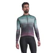 Sportful Flow Supergiara Thermal Long Sleeve Jersey Vert,Gris XL Homme