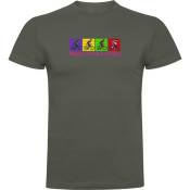 Kruskis Happy Pedal Dancing Short Sleeve T-shirt Vert XL Homme