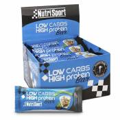 Nutrisport Low Carb High Protein 16 Units Irish Cream Energy Bars Box Bleu