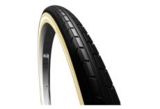 Cst pneu exterieur travel 28 x 1 75 noir creme avec lignes reflechissantes