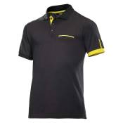 Mavic Le Sang Jaune Short Sleeve Polo Shirt Noir S Homme