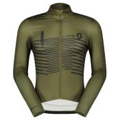 Scott Rc Team Warm Graphics Long Sleeve Jersey Vert 2XL Homme