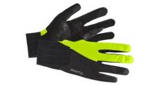 Gants longs craft all weather glove jaune noir unisex xl