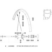 Mavic Ksyrium Elite Rear Rim Kit Blanc 700 - 28´´ 20H