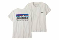 T shirt patagonia p 6 mission organic blanc femme