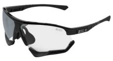 Scicon sports aerocomfort scn xt xl lunettes de soleil de performance sportive miroir argente scnxt photocromique luminosite noire