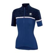 Sportful Giara Short Sleeve Jersey Bleu,Noir S Femme