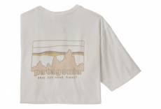 T shirt patagonia 73 skyline organic blanc homme