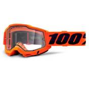 100percent Accuri Enduro Mtb Goggles Orange Clear Vented Mirror/CAT0