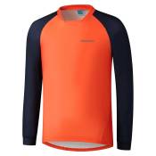 Shimano Myoko Warm Long Sleeve T-shirt Orange L Homme