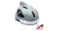 Casque de velo pour enfants requin gris crazy safety certifie en1078
