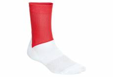 Paire de chaussettes poc essential road rouge prismane blanc hydrogen