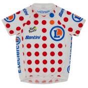 Santini Tour De France Overall Leader 2022 Jr Short Sleeve Jersey Blanc
