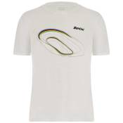 Santini Uci Track Short Sleeve T-shirt Blanc XS Homme