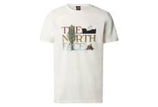 T shirt manches courtes the north face graphic blanc